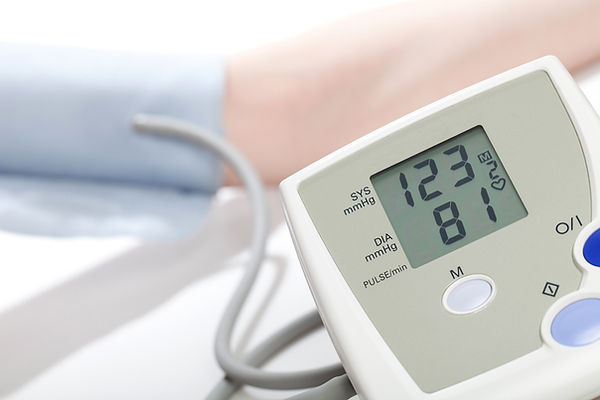 Holter monitoring device on patient